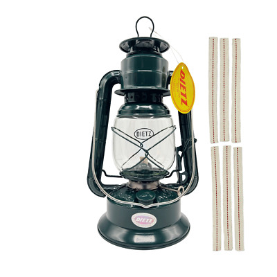 Light of Mine - Dietz #30 Little Wizard Green Oil Lantern with 5/8'' Wick Strips