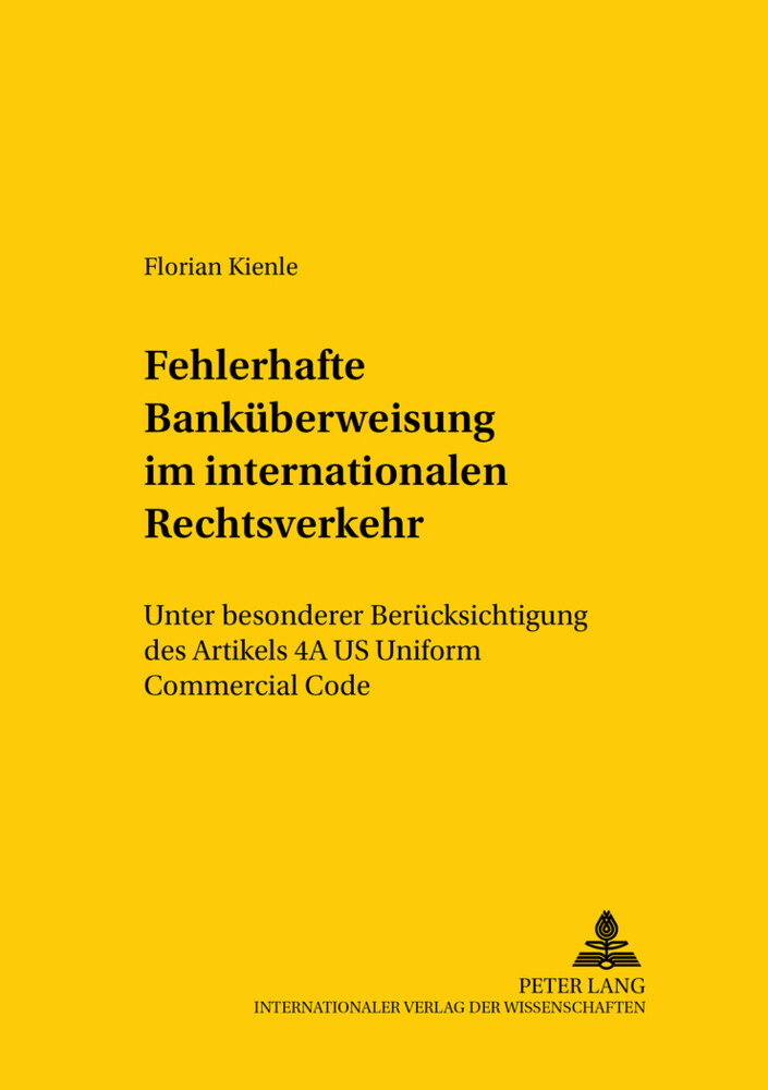 Thumbnail - Die Fehlerhafte Banküberweisung Internationalen Rechtsverkehr | Kienle