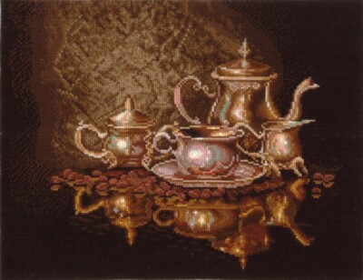 Andriana Make your own Hands Cross Stitch Kit K-22 Coffee Set