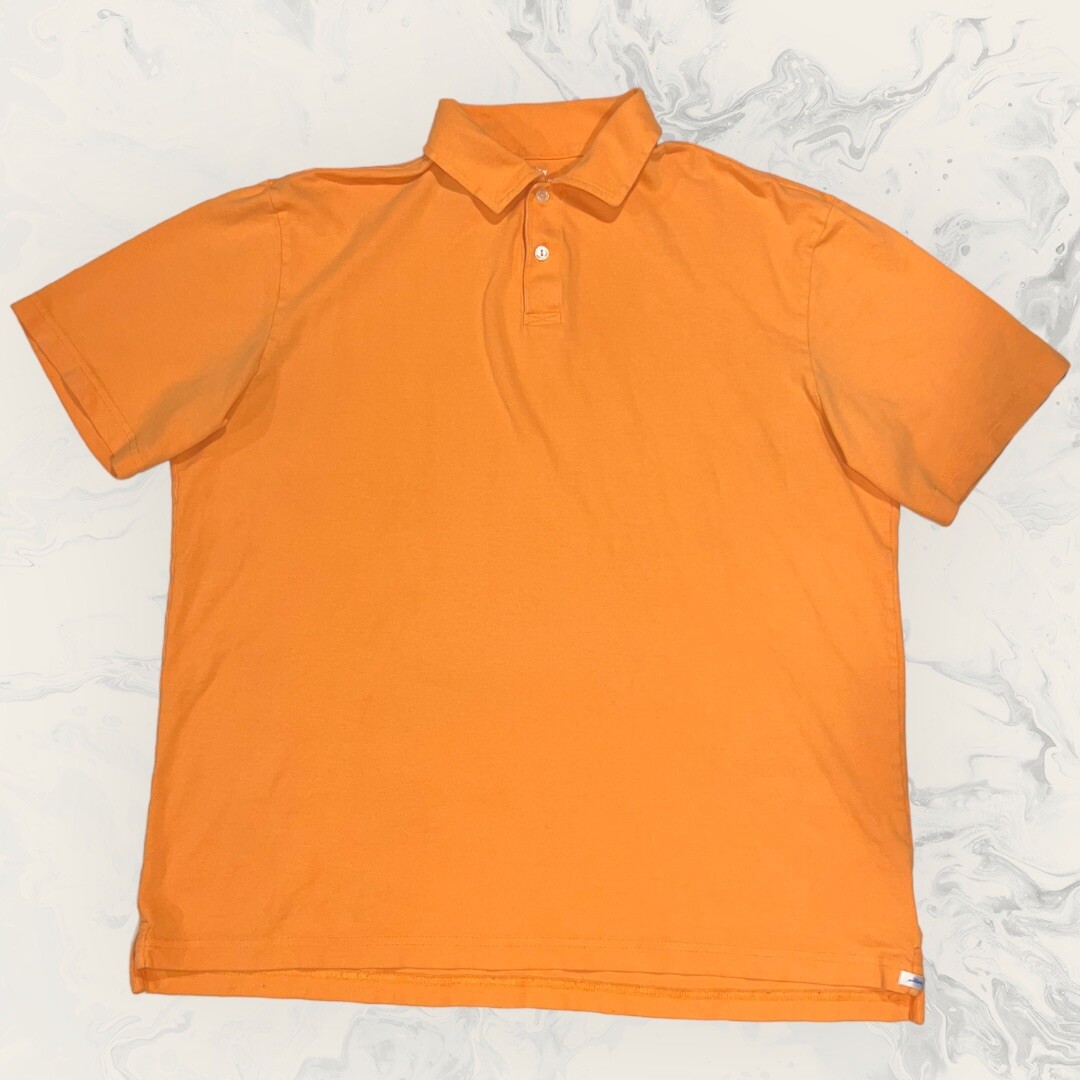Peter Millar Solid Orange Seaside Wash Short Slee… - image 1
