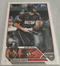 2023 Topps Update Series Baseball Aaron Hicks Baltimore Orioles base card #US299