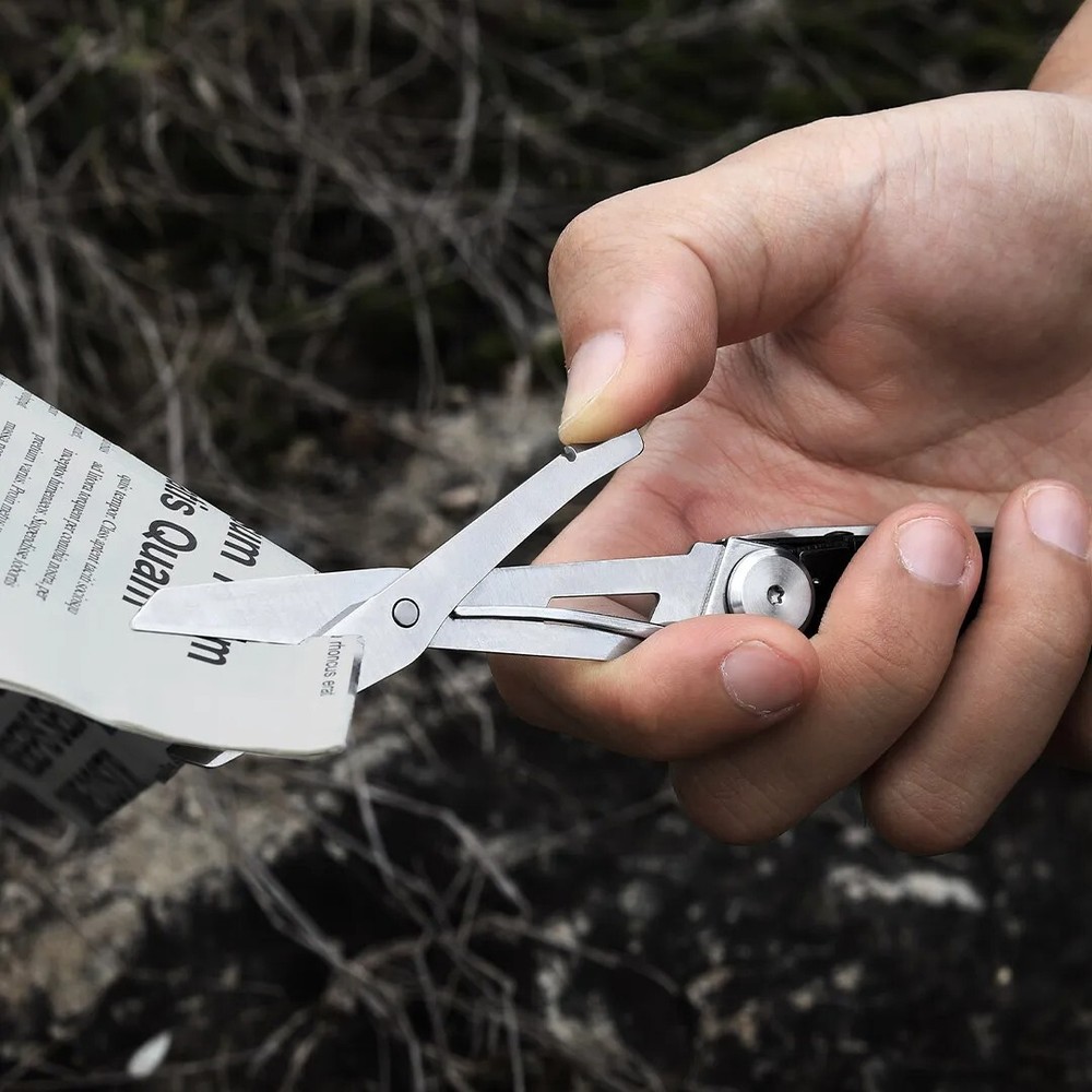Multi-Tool Survival Knife with Scissors Screwdriver Bottle Opener for Camping Hunting