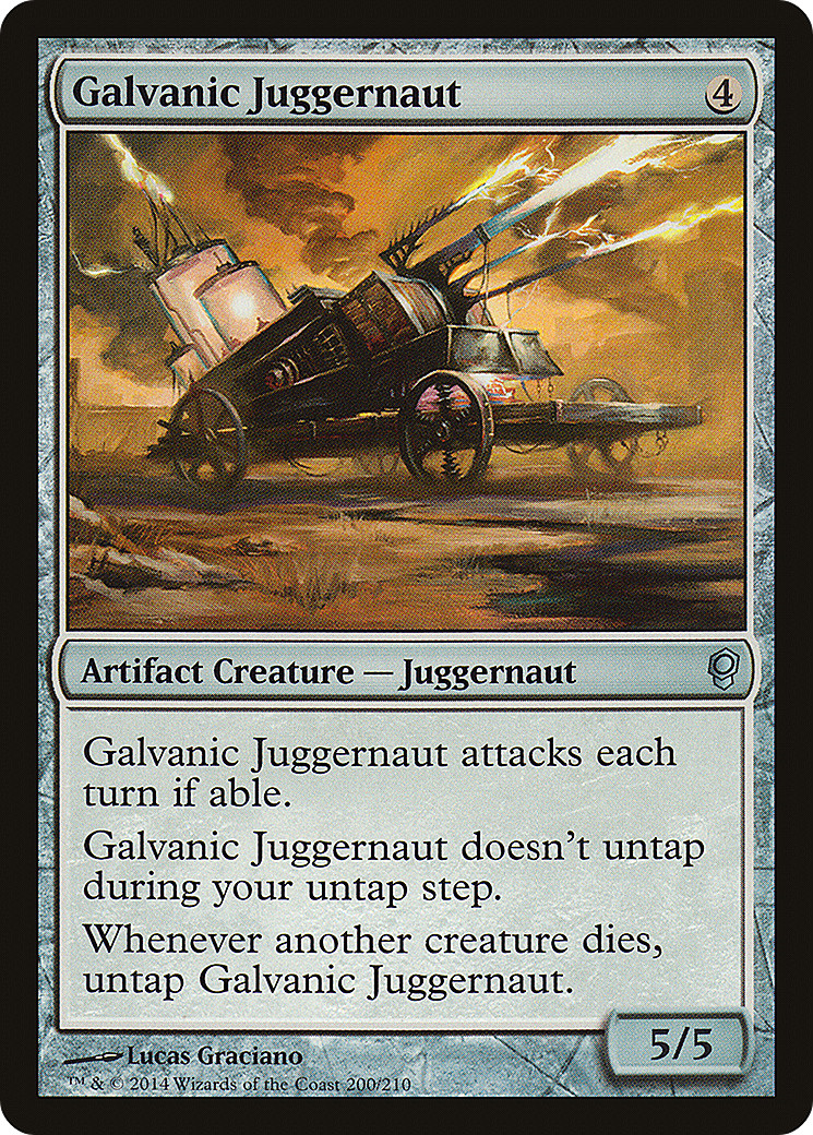 GALVANIC JUGGERNAUT ~mtg (NM/NM-) Conspiracy Unc x4
