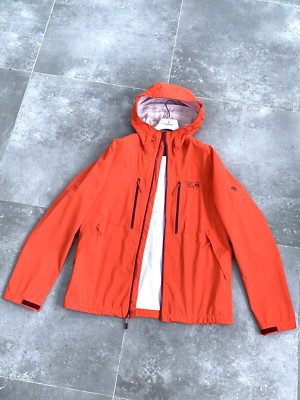 Men's MOUNTAIN HARDWEAR Waterproof Hardshell Jacket Outdoor Sport Coat SZ M - L