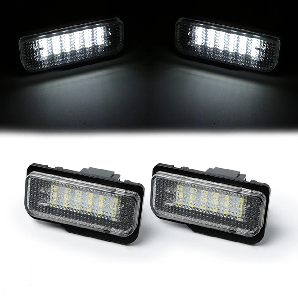 For 03-09 Mercedes Benz E-Class W211 White SMD LED License Plate Lights Assembly - Image 2 of 4