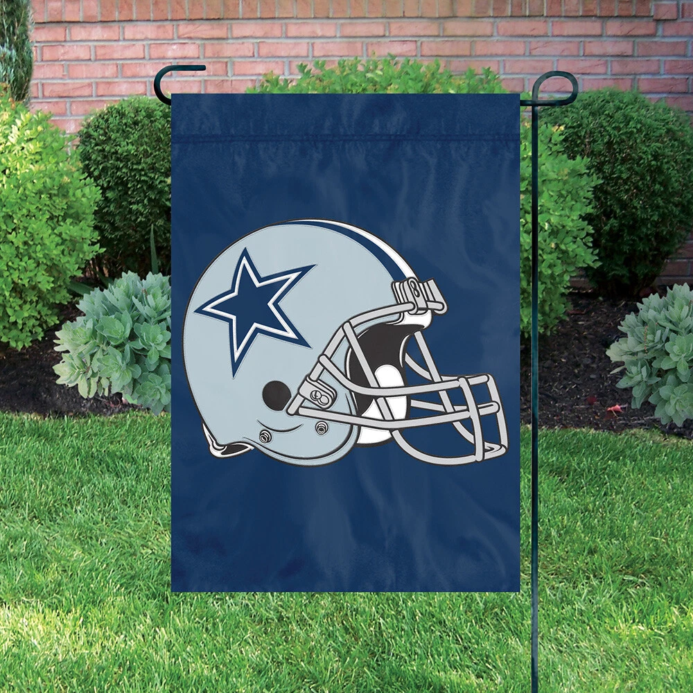 DALLAS COWBOYS GARDEN FLAG APPLIQUE PREMIUM QUALITY FULL SIZE