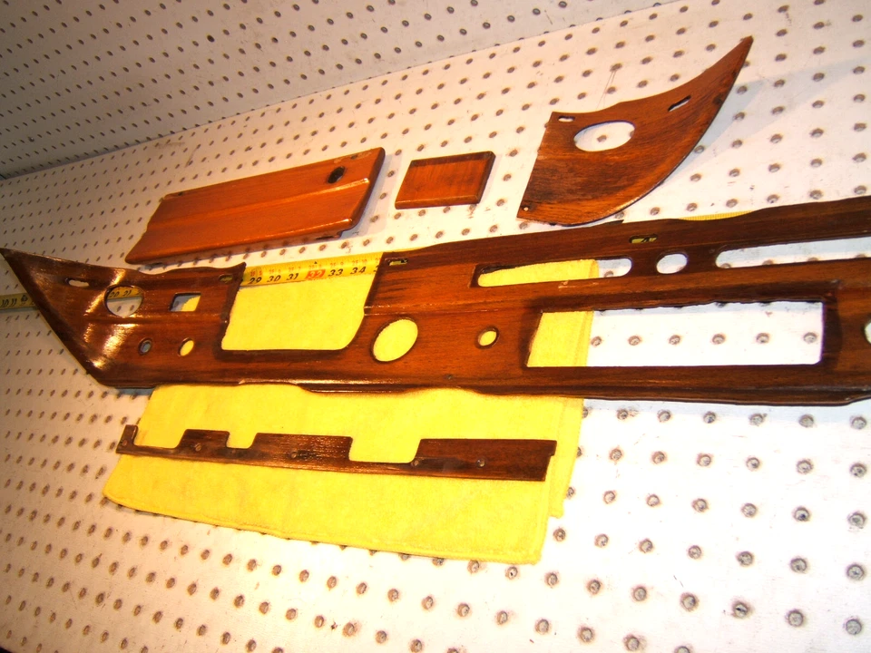 Mercedes OEM 59-66 W111, W112 220 SE 300SE sedanes solo 4 puertas tablero madera 5 cubiertas Foto 2 de 4