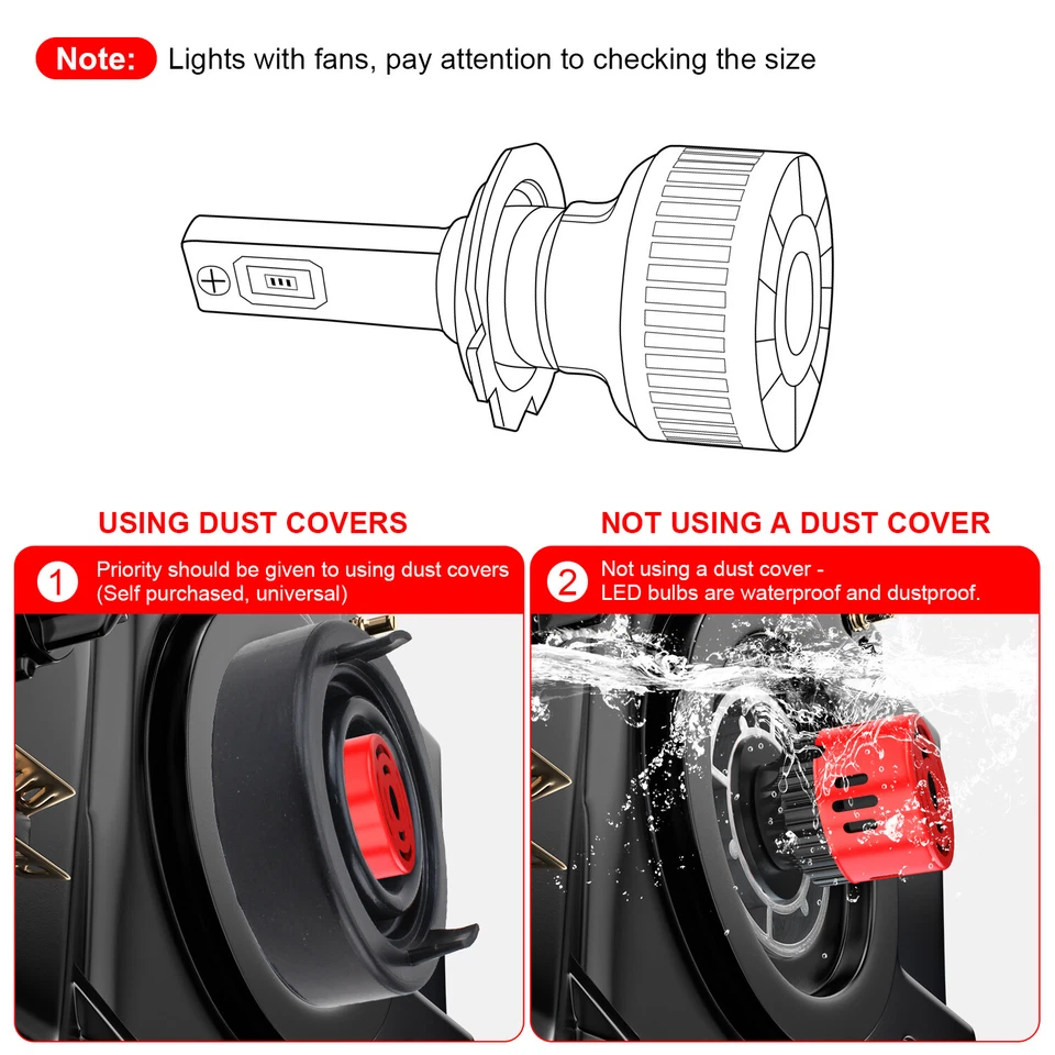 Faro LED de haz alto/bajo para Isuzu Ascender 2003-2008 6X 6000K + bombillas antiniebla Foto 4 de 4