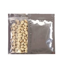 200x Glossy Clear & Silver Mylar Reclosable Bags 4x6in (Free 2-Day Shipping)