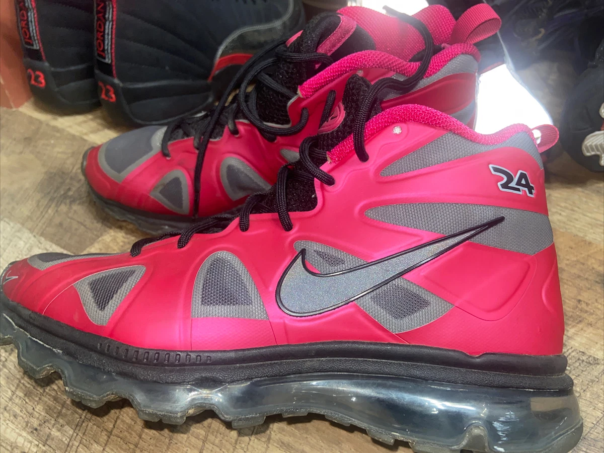 Nike Air Max Griffey Jr Fury GS Voltage Cherry Grey Black Kids Size 6 EUC