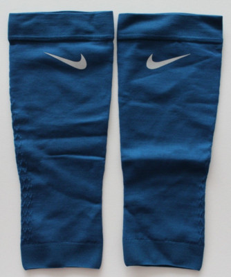 Nike Zoned Support Calf Sleeves Running Blue Force/Silver Adult Small