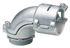 Bridgeport Fittings 807, Flexible Conduit Connector, 1In Angle Conn., 1 PC