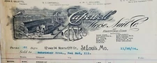Vintage Illustrated Letterhead CAPEWELL HORSE NAIL CO Hartford CT Nov 25 1904