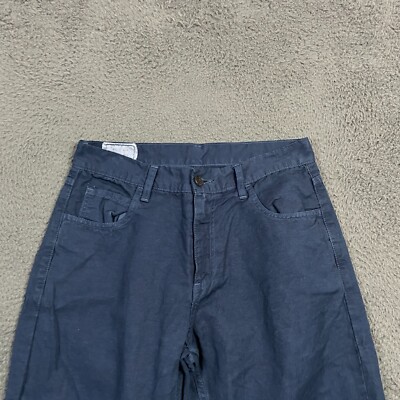 Billy Reid Pants Mens 31x32 Blue MSL ALA Linen Blend Slim