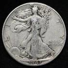 1947-D Walking Liberty SILVER Half Dollar Nice Circulated Condition