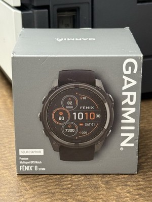 Garmin Fenix 8 51 mm Solar Sapphire GPS Watch (NEW) 010-02907-10