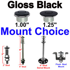 Gloss Black 1.0 Or 1.25 Quick Latch Release Push Button Hood Pin Lock Usa Made Gloss Black 1.0 Or 1.25 Quick Latch Release Push Button Hood Pin Lock Usa Made