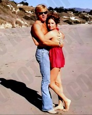 Robert Redford Barbra Streisand On Beach Filming The Way We Were 1973 8x10 Photo