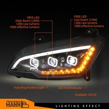 Truckingmann Full Cree Led Headlights For Peterbilt 587 Peterbilt 579 2022