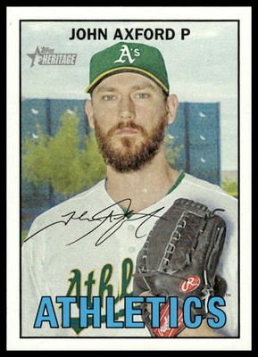 2016 Topps Heritage #383 John Axford Oakland Athletics NM+