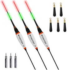LED Fishing Bobbers Fishing Floats and Bobbers Lighted Bobbers for Night Fishing