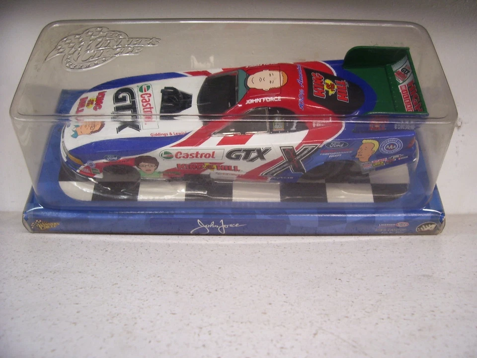 John Force Castrol GTX 2003 1/24/King of the Hill NHRA divertido coche ganador círculo Foto 2 de 4