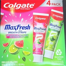 Colgate MaxFresh Toothpaste 4 Pack Watermelon...