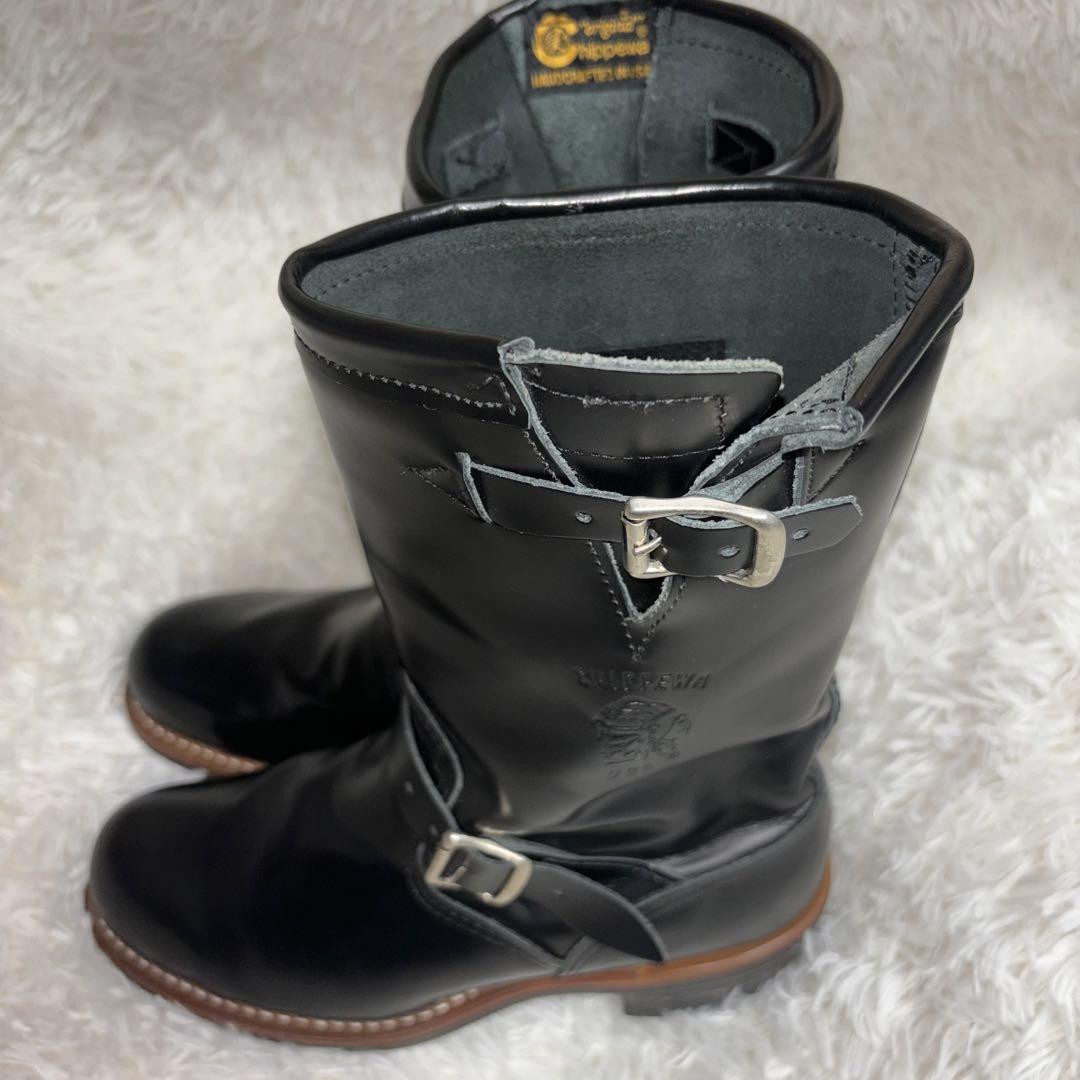Chippewa USA Cordovan Engineer Boots 26.5 99953 Black #0207 Chippewa USA Cordovan Engineer Boots 26.5 99953 Black #0207
