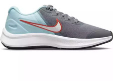 Nike Star Runner 3 G Shoes Youth Girls Smoke Gray White DA2776 007