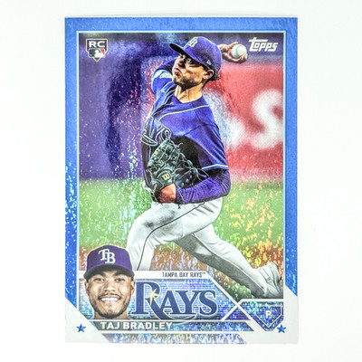 Taj Bradley (RC)2023 Topps Update Blue Foil /999 #US55 Rays