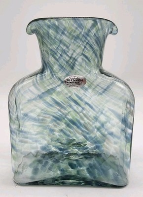 Blenko SPECIAL EDITION  Comet Trail 384 Water Bottle, Double Spout Pitcher 