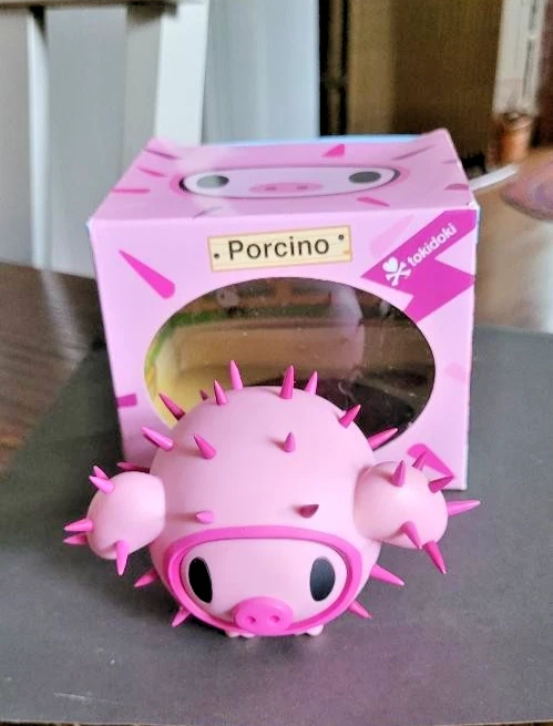Figura de arte urbano de vinilo cerdo rosa porcino Tokidoki Cactus Friends Foto 3 de 4