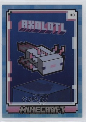 2024 Panini Minecraft Blue Cubic Stone Prizm 1/10 Axolotl #3 0rc7