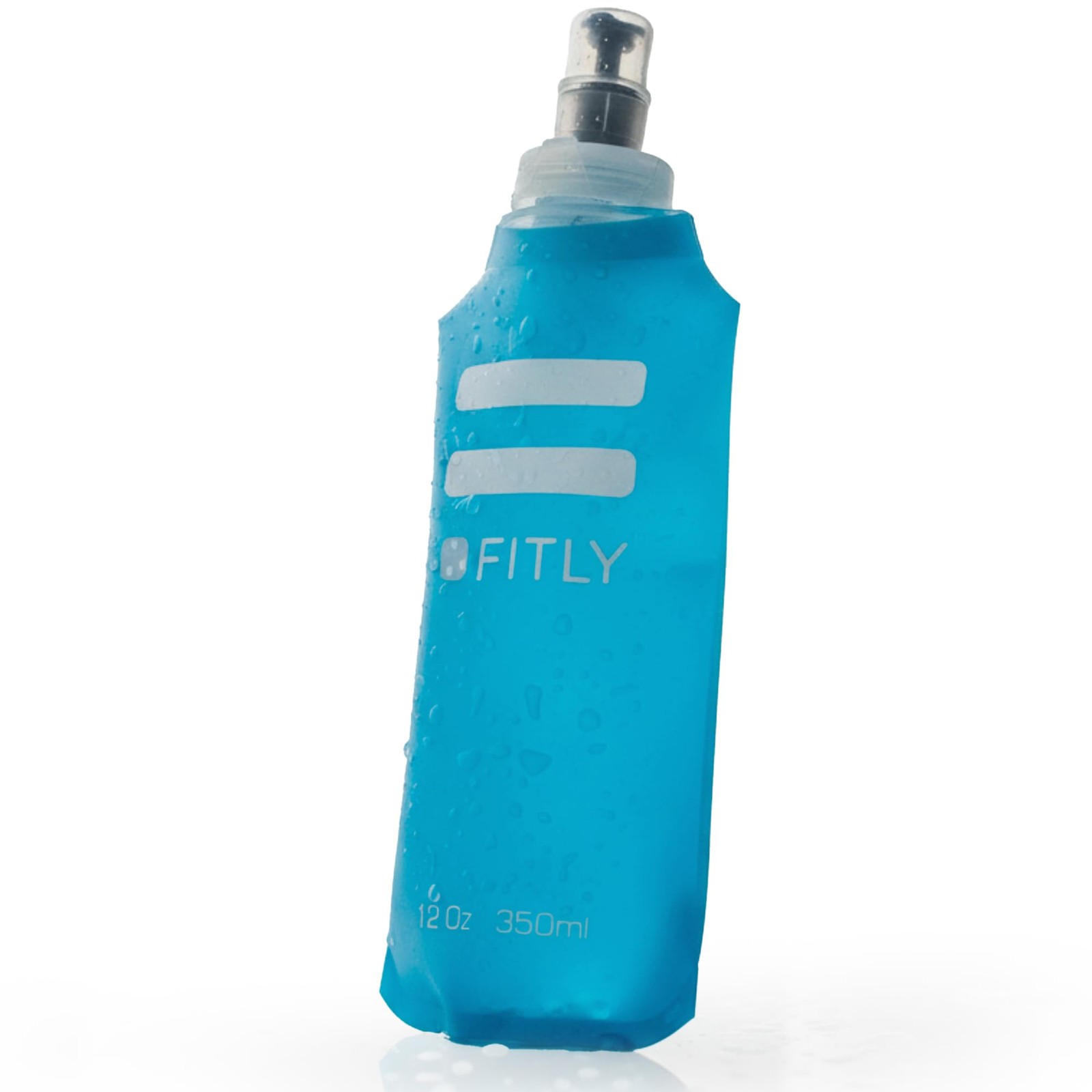 Soft Flask - 12 oz (350 ml)- Shrink As You Drink Pocket Soft Water Bottle for...