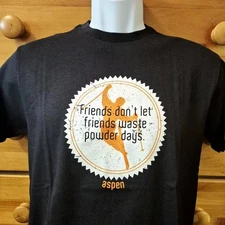 NEW Aspen Ski Resort Women Men T-Shirt Size Small Skiing