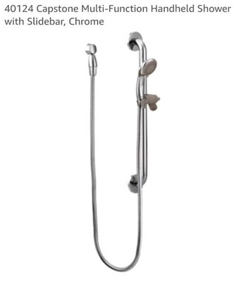 CFG 40124 3-Function Handheld Shower Head Grab Bar Slide Bar New