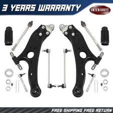 For 2011-2020 Toyota Sienna Front Lower Control Arms Sway Bars Tie Rods w/ Boots