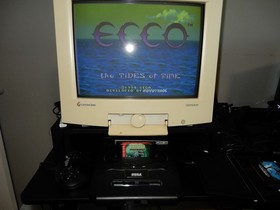 SEGA Genesis Model 2 Console (Black) w/ 2 Ecco the Dolphin Games