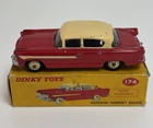 Vintage Dinky Toys 174 Hudson Hornet Sedan Red & Cream In Original Box
