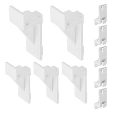 10Pcs Freezer Shelf Clip Plastic 38 x 18mm Refrigerator Shelf Support, White