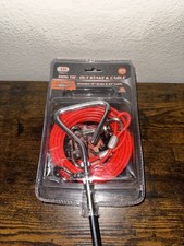 18" Dog Stake with 25' Tie Out Galvanized Steel Cable - Dogs up to 80 lb