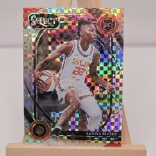 2025 Panini WNBA Select Saniya Rivers RC Prizm Courtside #224 Connecticut Sun Ca