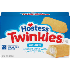Hostess Twinkies Snack Cakes, Golden Sponge Cake with Cr me Filling, 13.58 oz