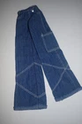 Vtg 1998 Mattel Barbie Denim Cargo Bell Bottom Replacement Jeans Only to #22882