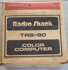 Radio Shack Tandy TRS-80 CoCo1 Color Computer Box  Instructions Games Vintage