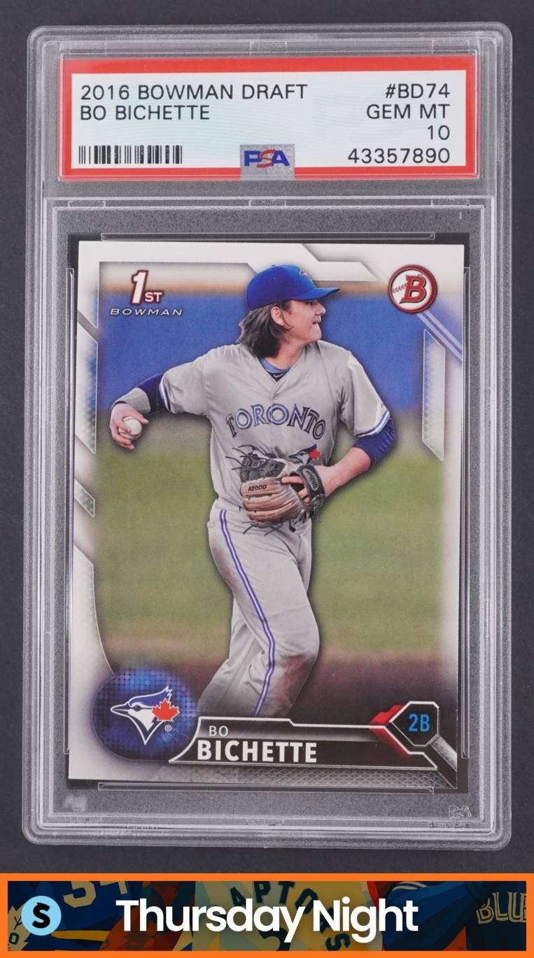 2016 BOWMAN DRAFT #BD-74 BO BICHETTE 1ST PROSPECT PSA 10