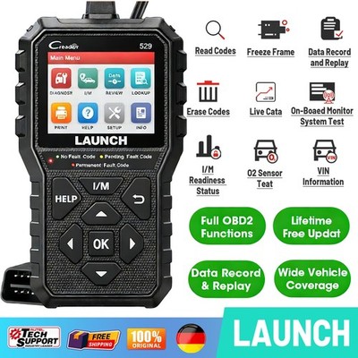 NEU Launch Diagnosegerät CR529 KFZ OBD2 Tester Fehlerspeicher Auslesen Löschen