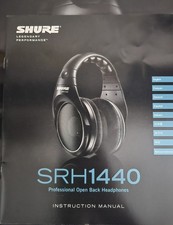   Shure SRH1440 Professional Open Back Headphones - New w/ Case  Cables