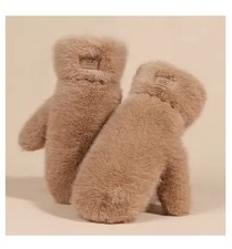 Women Winter Gloves Imitation Rabbit Fur Plus...