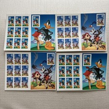 Looney Tunes Road Runner Wile E Coyote 33 cent Stamps 2000 USPS 4 Sheets of 9 